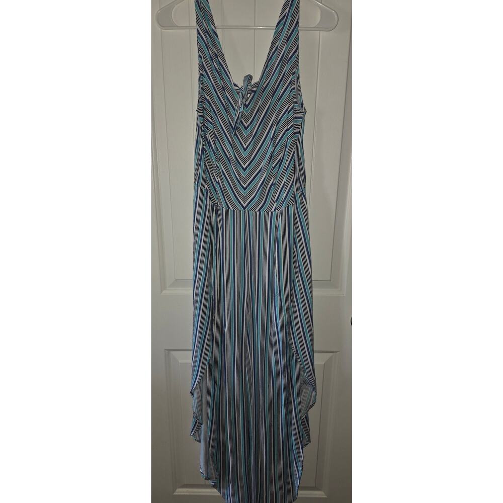 Ocean Pacific Striped Surfside Jumper with Slit Leg Medium NWT